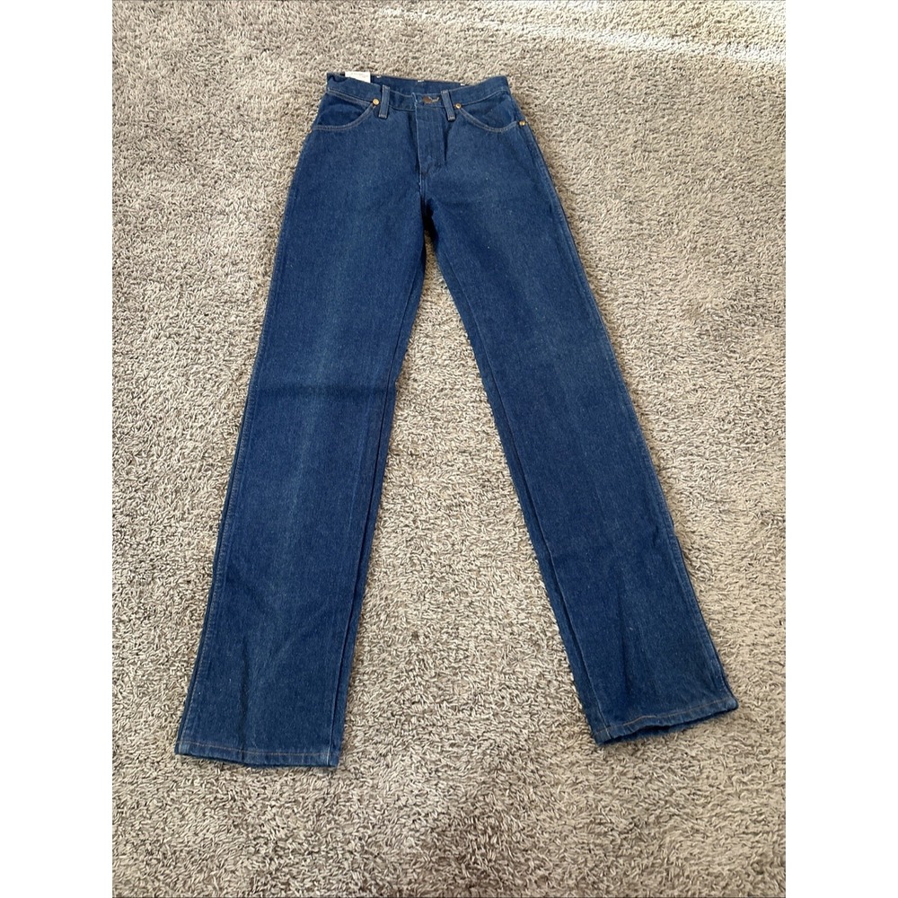 80s Vtg Wrangler Jeans Womens 7 26x34 Cowboy Cut 13MWZG Made In USA Fuzzy NWT - Picture 2 of 6